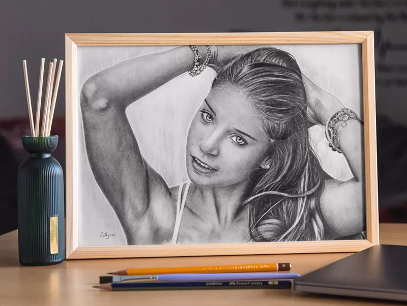 Regalo ritratto a matita